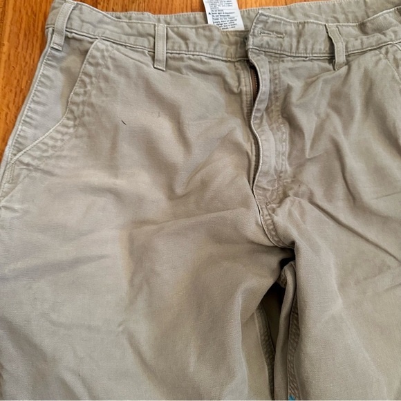 Carhartt Canvas Pants Men's 38 x 34 Relaxed Fit Beige Tan Work Utility (T) - Picture 11 of 16